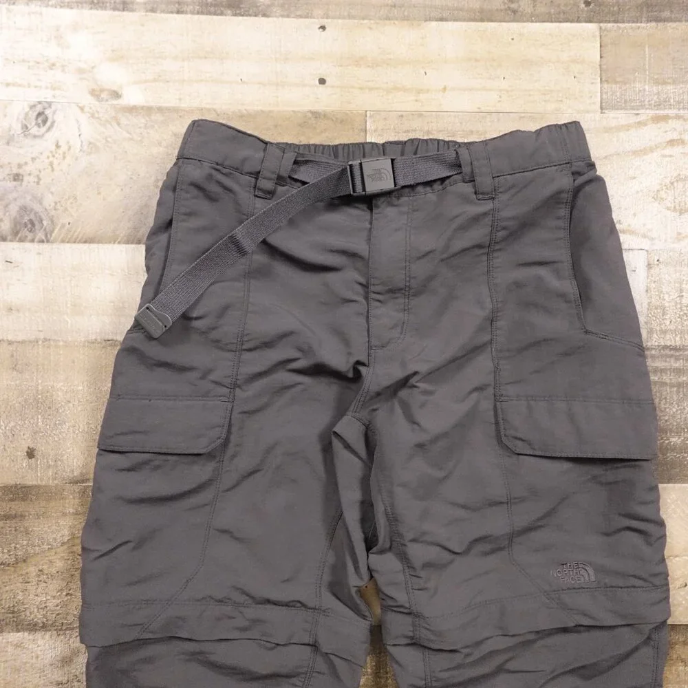 The‎ North Face Convertible Hiking Pants Men’s Medium Gray Zip-Off Outdoor